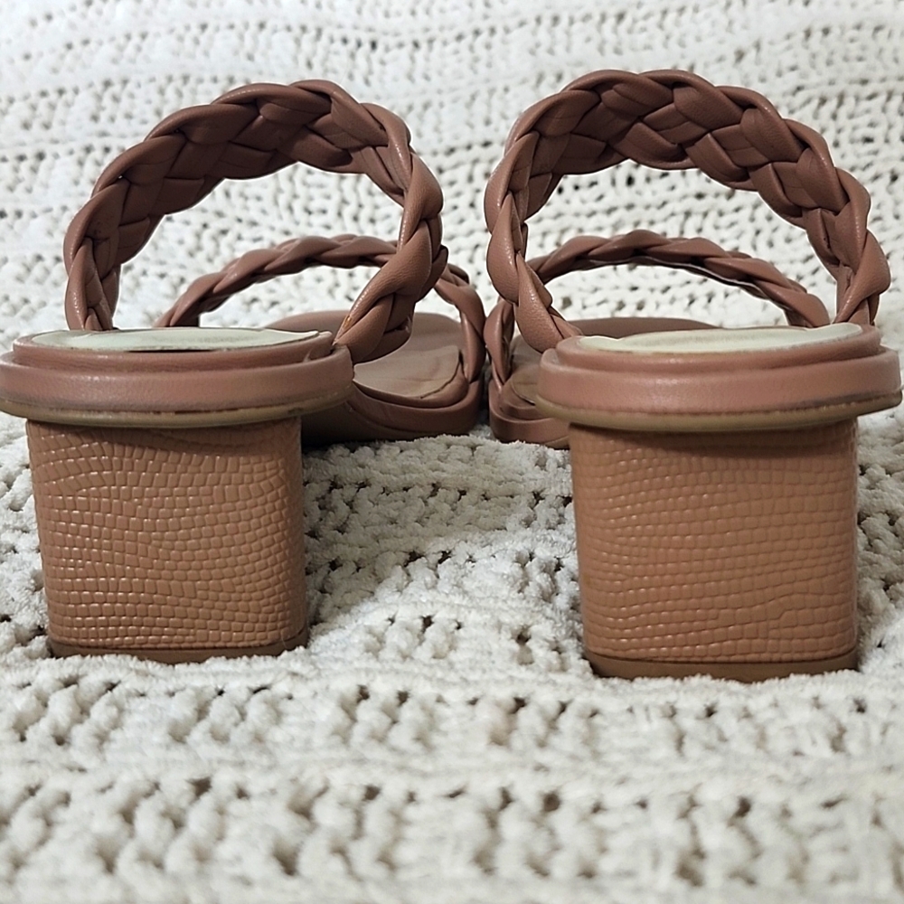 Dolce Vita Tan Braided Two-Strap Sandal, Size 6 - Picture 6 of 7